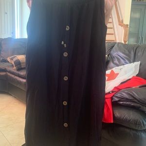 Back cotton skirt